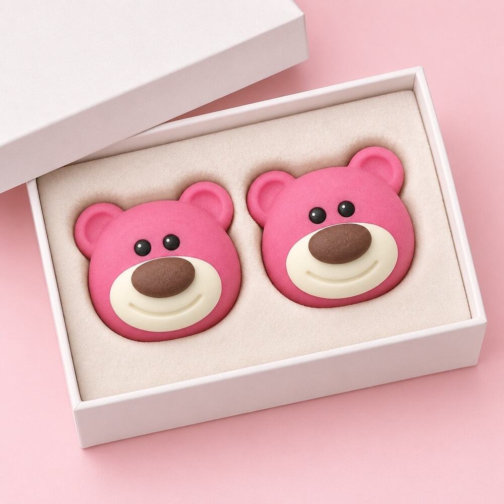 ✨ DISNEY Lotso Huggin Bear Pink Novelty Earring Charms ✨